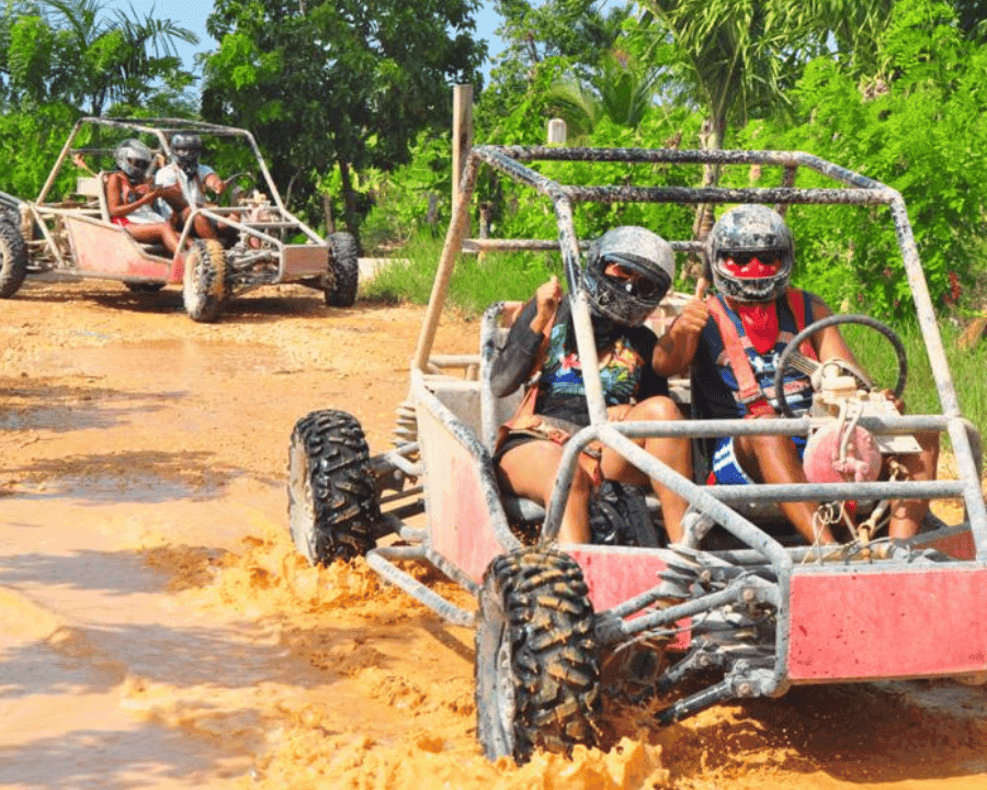Dune Buggies Beach Macao s Cenote a typickým domem — Guided tour and outdoor activity